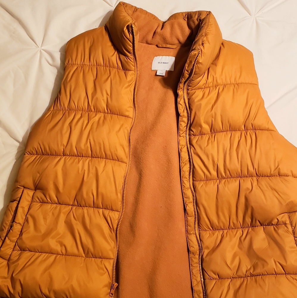 Women's Old Navy Mustard Colored Vest